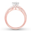 Thumbnail Image 2 of Diamond Bridal Set 1 ct tw Round-cut 14K Rose Gold