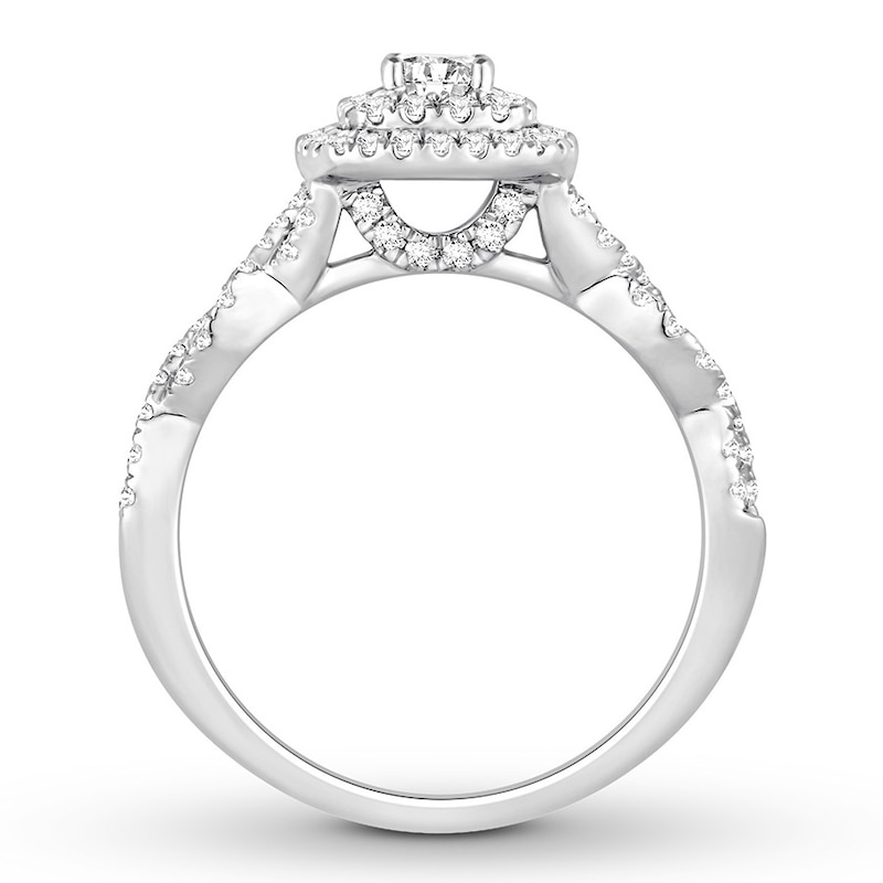 Main Image 2 of Diamond Engagement Ring 5/8 ct tw Round-cut 14K White Gold