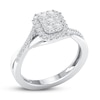 Thumbnail Image 4 of Diamond Engagement Ring 1/3 ct tw Round-cut 10K White Gold