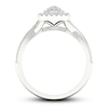 Thumbnail Image 2 of Diamond Engagement Ring 3/8 ct tw Round-cut 10K White Gold