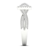 Thumbnail Image 3 of Diamond Engagement Ring 3/8 ct tw Round-cut 10K White Gold