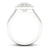 Thumbnail Image 1 of Diamond Engagement Ring 3/8 ct tw Round-cut 10K White Gold