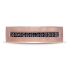 Thumbnail Image 3 of Neil Lane Men's Black Diamond Wedding Band 1/6 ct tw 14K Rose Gold