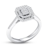 Thumbnail Image 4 of Diamond Engagement Ring 3/8 ct tw Round-cut 10K White Gold