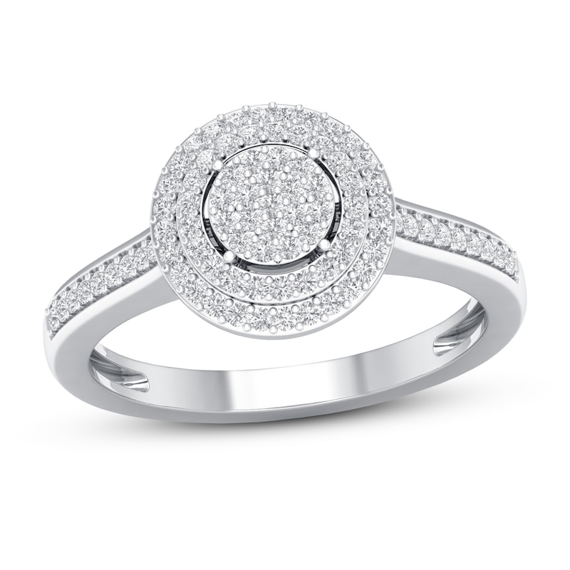 Main Image 1 of Diamond Engagement Ring 1/4 ct tw Round-cut 10K White Gold