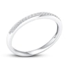 Thumbnail Image 4 of Diamond Wedding Band 1/15 ct tw Round-cut 10K White Gold