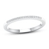 Thumbnail Image 1 of Diamond Wedding Band 1/15 ct tw Round-cut 10K White Gold