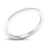 Thumbnail Image 4 of Diamond Wedding Band 1/15 ct tw Round-cut 10K White Gold