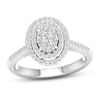 Thumbnail Image 1 of Diamond Engagement Ring 3/8 ct tw Round-cut 10K White Gold