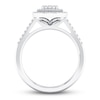 Thumbnail Image 3 of Diamond Engagement Ring 3/8 ct tw Round-cut 10K White Gold