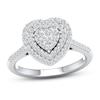 Thumbnail Image 0 of Diamond Engagement Ring 1/3 ct tw Round-cut 10K White Gold