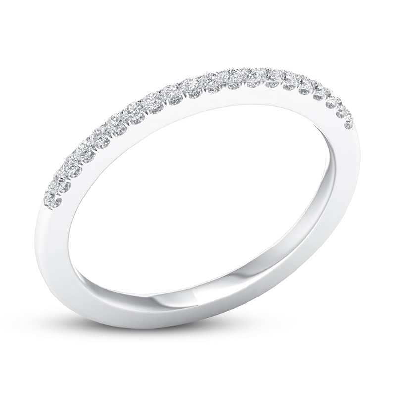 Diamond Wedding Band 1/8 ct tw Round-cut 10K White Gold