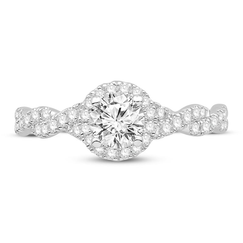 Diamond GIA-graded Engagement Ring 1 ct tw Round-cut 14K White Gold | Kay