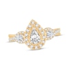 Thumbnail Image 0 of Memories Moments Magic Diamond Engagement Ring 7/8 ct tw Pear & Round-Cut 14K Yellow Gold