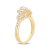 Thumbnail Image 1 of Memories Moments Magic Diamond Engagement Ring 7/8 ct tw Pear & Round-Cut 14K Yellow Gold