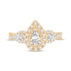 Thumbnail Image 3 of Memories Moments Magic Diamond Engagement Ring 7/8 ct tw Pear & Round-Cut 14K Yellow Gold