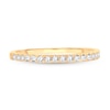 Thumbnail Image 2 of Diamond Wedding Band 1/4 ct tw Round-cut 14K Yellow Gold