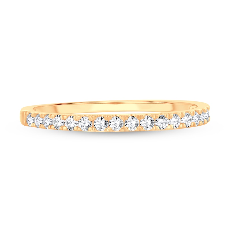 Diamond Wedding Band 1/4 ct tw Round-cut 14K Yellow Gold