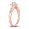 Thumbnail Image 2 of Diamond Engagement Ring 3/8 ct tw Pear & Round 14K Rose Gold