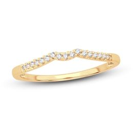 Now + Forever Diamond Wedding Band 1/15 ct tw Round-cut 14K Yellow Gold