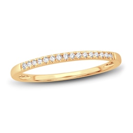 Diamond Wedding Band 1/15 ct tw Round-cut 14K Yellow Gold