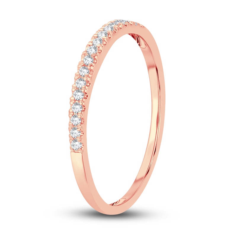 Main Image 2 of Diamond Wedding Band 1/10 ct tw Round-Cut 14K Rose Gold