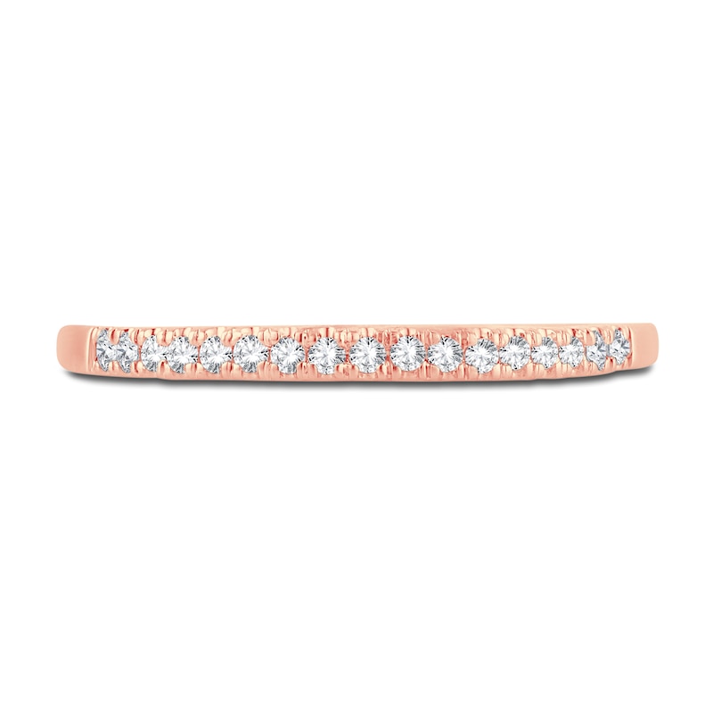 Main Image 3 of Now + Forever Diamond Wedding Band 1/10 ct tw Round-Cut 14K Rose Gold