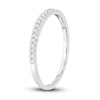 Thumbnail Image 2 of Diamond Wedding Band 1/10 ct tw Round-Cut 14K White Gold