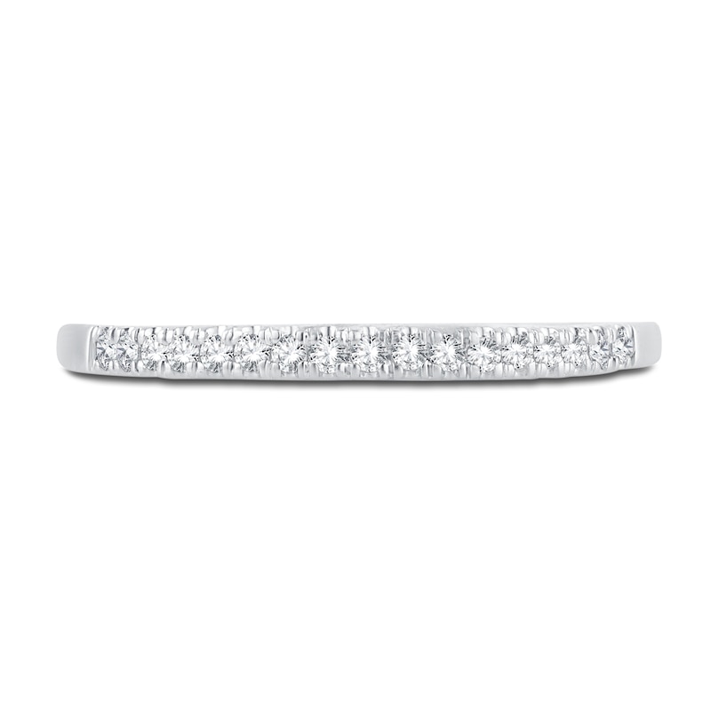 Main Image 3 of Diamond Wedding Band 1/10 ct tw Round-Cut 14K White Gold