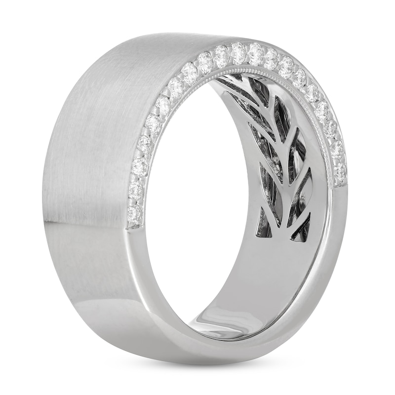 Main Image 2 of Neil Lane Men's Diamond Wedding Band 3/4 ct tw Round-cut 14K White Gold