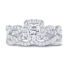 Thumbnail Image 3 of THE LEO Legacy Lab-Grown Diamond Princess-Cut Bridal Set 1-3/8 ct tw 14K White Gold