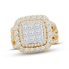 Thumbnail Image 1 of Multi-Diamond Engagement Ring 3 ct tw Princess & Round-cut 14K Yellow Gold