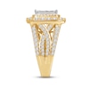 Thumbnail Image 2 of Multi-Diamond Engagement Ring 3 ct tw Princess & Round-cut 14K Yellow Gold