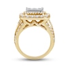 Thumbnail Image 3 of Multi-Diamond Engagement Ring 3 ct tw Princess & Round-cut 14K Yellow Gold