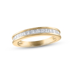 Now + Forever Diamond Wedding Band 3/4 ct tw Princess-cut 14K Yellow Gold