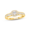 Thumbnail Image 1 of Now + Forever Diamond Engagement Ring 5/8 ct tw Princess & Round-cut 14K Yellow Gold