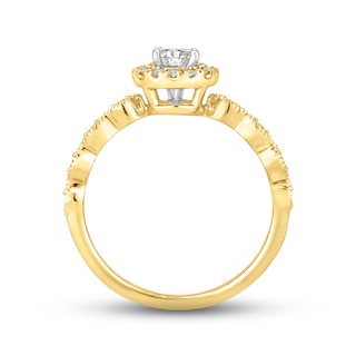 Diamond Engagement Ring 3/8 ct tw Round-cut 10K Two-Tone Gold | Kay