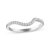 Thumbnail Image 1 of Now + Forever Diamond Contour Wedding Band 1/6 ct tw 14K White Gold