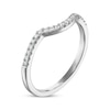 Thumbnail Image 2 of Now + Forever Diamond Contour Wedding Band 1/6 ct tw 14K White Gold