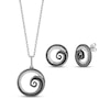 Thumbnail Image 2 of Disney Treasures The Nightmare Before Christmas Diamond Spiral Gift Set 1/10 ct tw Sterling Silver 19&quot;