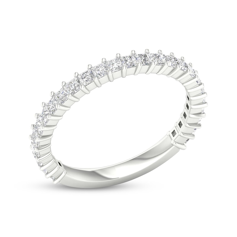 Main Image 2 of Princess-Cut Diamond Wedding Band 3/4 ct tw 14K White Gold