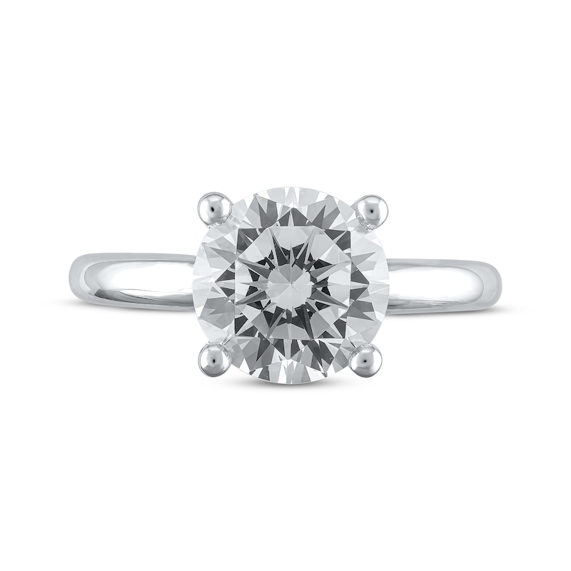 Main Image 3 of Lab-Grown Diamonds by KAY Round-Cut Solitaire Engagement Ring 3 ct tw 14K White Gold (F/VS2)