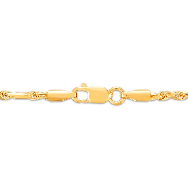 14k Yellow Gold Solid Diamond Cut Rope Chain Necklace Various