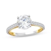 Thumbnail Image 0 of Threads of Love Round-Cut Lab-Grown Diamond Engagement Ring 2-1/4 ct tw 14K Two-Tone Gold