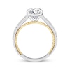 Thumbnail Image 2 of Threads of Love Round-Cut Lab-Grown Diamond Engagement Ring 2-1/4 ct tw 14K Two-Tone Gold