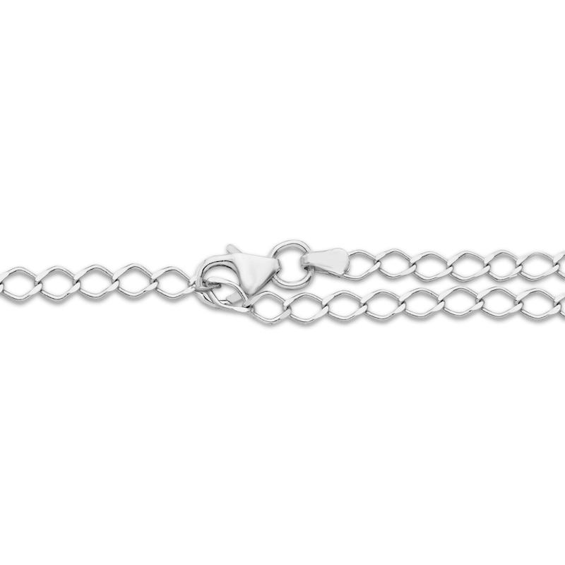 Main Image 3 of Love Entwined Diamond Adjustable Teardrop-Link Tennis Bracelet 1 ct tw 10K White Gold 6.25&quot; to 9&quot;