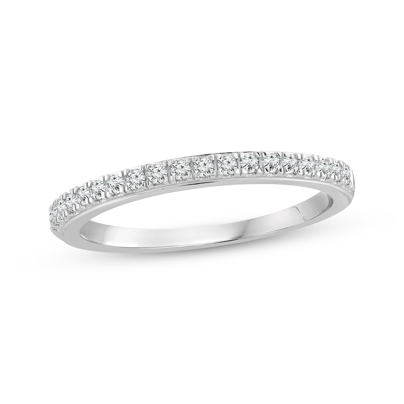 Main Image 1 of Diamond Wedding Band 1/5 ct tw 14K White Gold