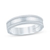 Thumbnail Image 1 of Monique Lhuillier Bliss Men's Diamond Accent Wedding Ring 18K White Gold