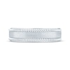 Thumbnail Image 4 of Monique Lhuillier Bliss Men's Diamond Accent Wedding Ring 18K White Gold