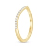 Thumbnail Image 2 of Diamond Contour Wedding Ring 1/5 ct tw 14K Yellow Gold